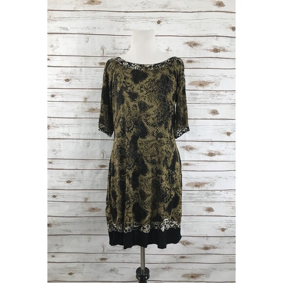 Elie Tahari Dress XS Animal‎ Print  Evening Career whimsygoth goth - Picture 1 of 8